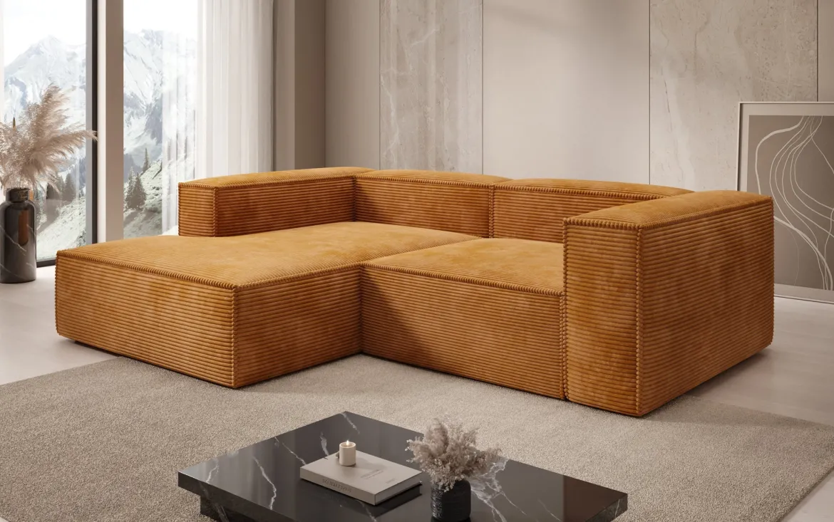 Designer Ecksofa Lesley Mini in Cord