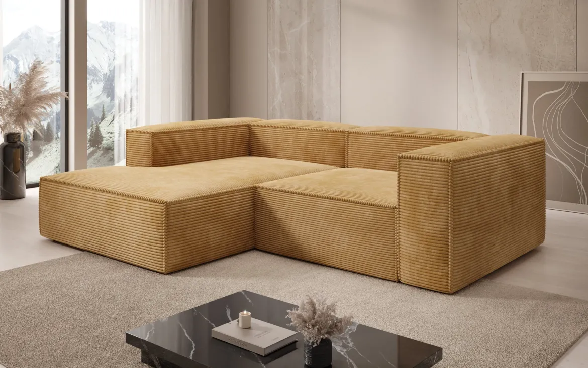 Designer Ecksofa Lesley Mini in Cord