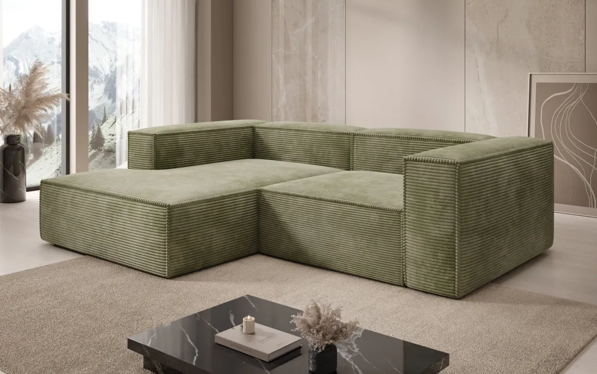 Designer Ecksofa Lesley Mini in Cord