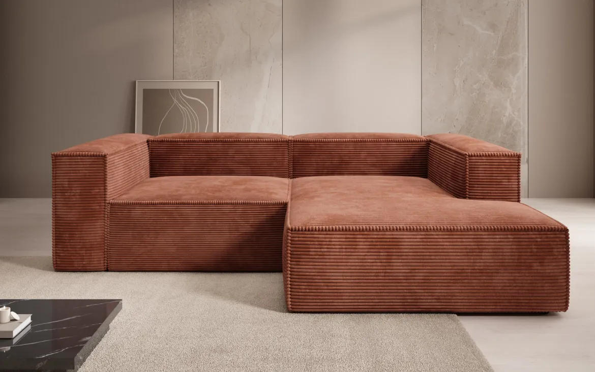 Designer Ecksofa Lesley Mini in Cord