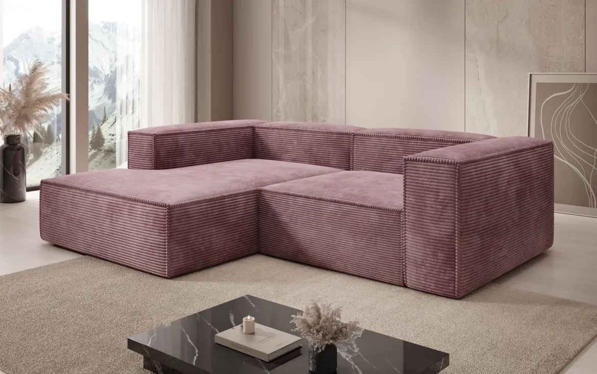 Designer Ecksofa Lesley Mini in Cord