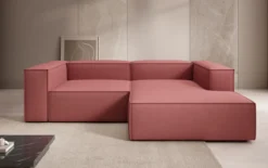 Designer Ecksofa Lesley Mini in Stoff