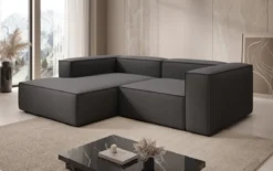Designer Ecksofa Lesley Mini in Stoff
