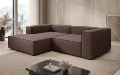 Designer Ecksofa Lesley Mini in Stoff