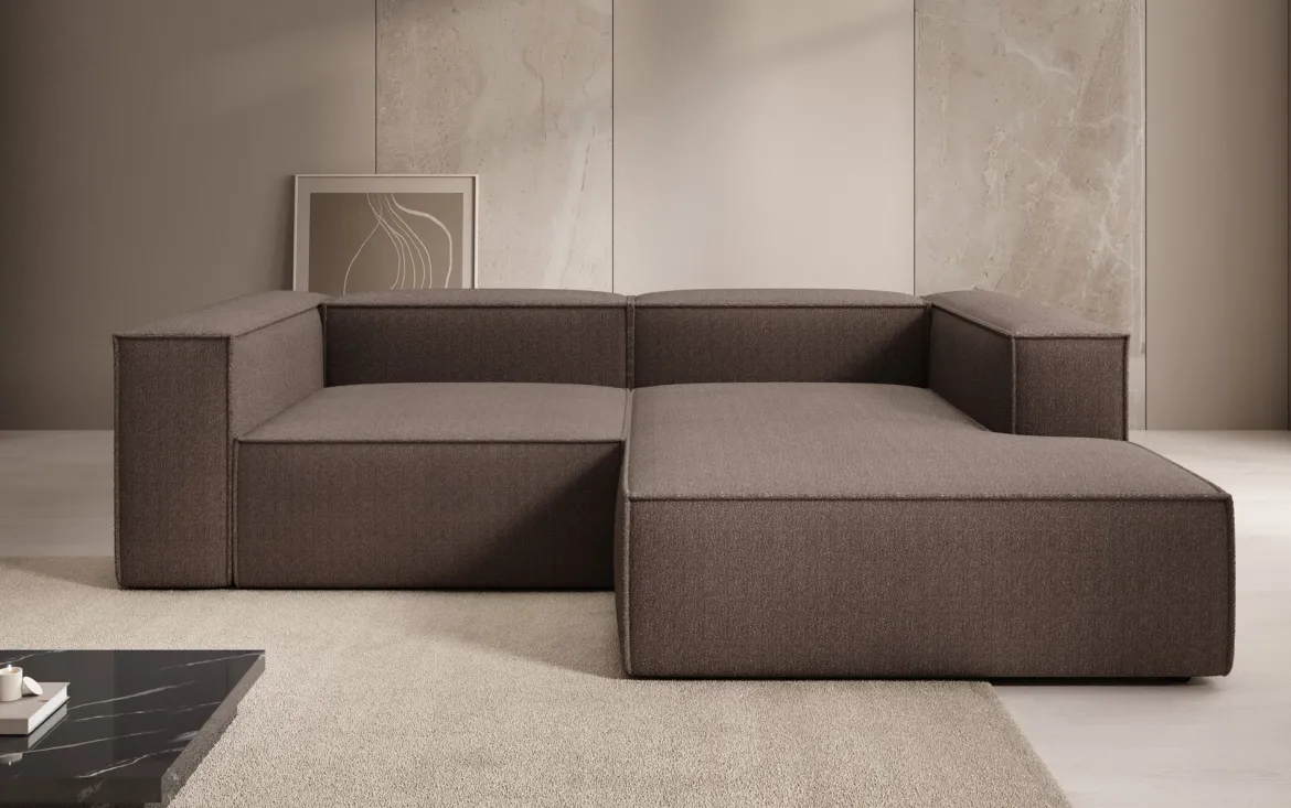 Designer Ecksofa Lesley Mini in Bouclé