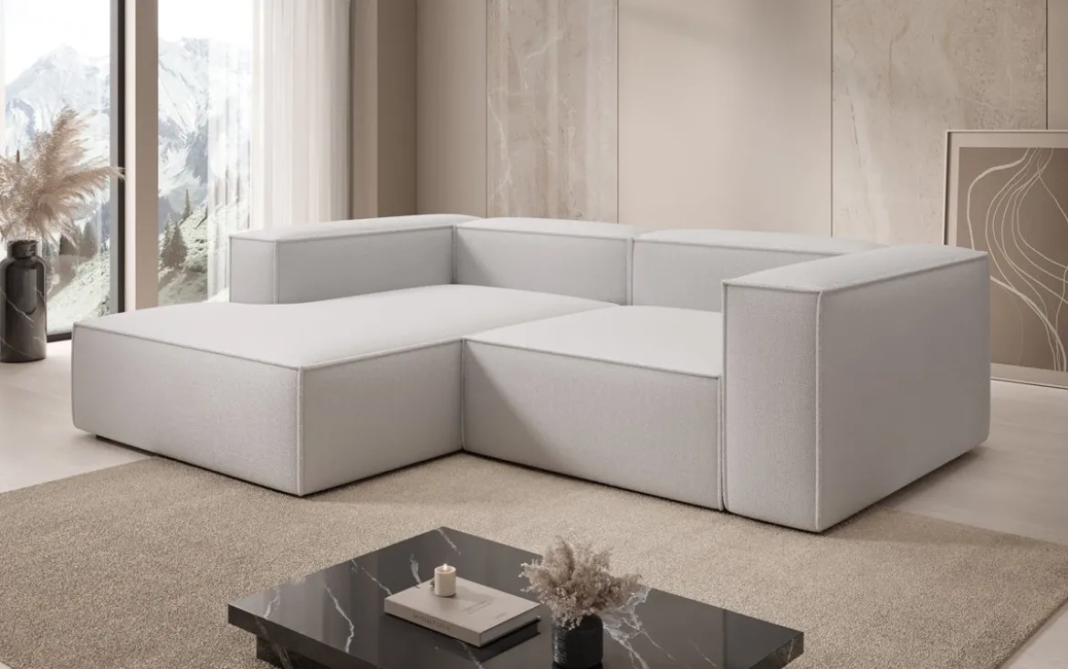 Designer Ecksofa Lesley Mini in Bouclé
