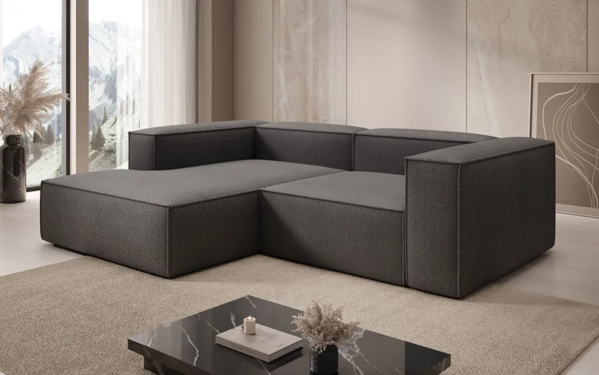 Designer Ecksofa Lesley Mini in Bouclé