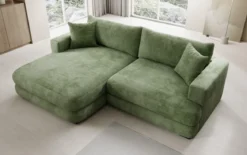 Designer Ecksofa Lima in Cord