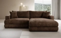 Designer Ecksofa Lima in Cord