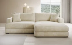 Designer Ecksofa Lima in Cord