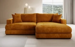 Designer Ecksofa Lima in Cord