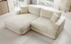 Designer Ecksofa Lima in Cord