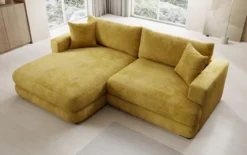 Designer Ecksofa Lima in Cord