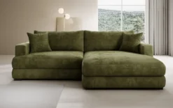Designer Ecksofa Lima in Cord