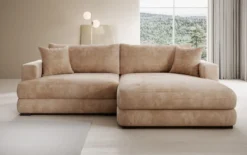Designer Ecksofa Lima in Cord