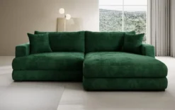 Designer Ecksofa Lima in Cord
