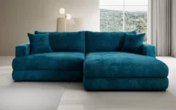 Designer Ecksofa Lima in Cord