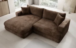 Designer Ecksofa Lima in Cord