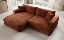 Designer Ecksofa Lima in Cord