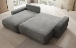 Designer Ecksofa Lola mit Schlaf- und Klappfunktion in Cord