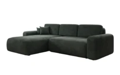 Designer Ecksofa Lola mit Schlaf- und Klappfunktion in Cord