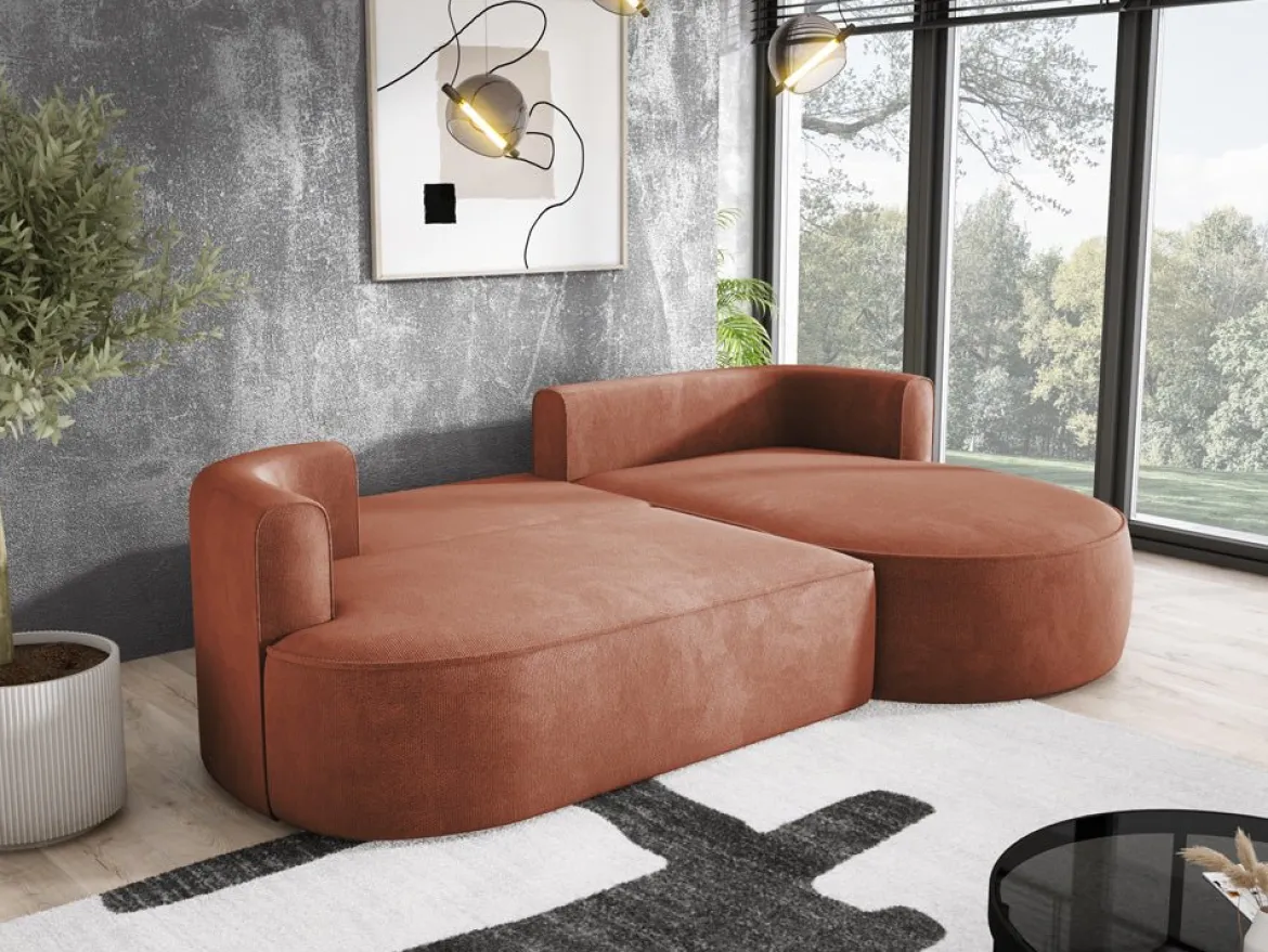 Designer Ecksofa Lucca in Bouclé