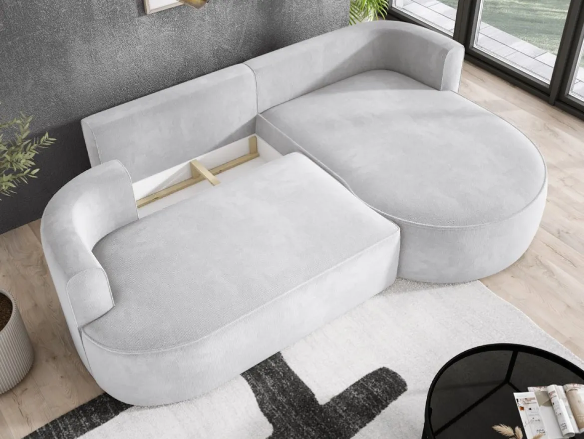 Designer Ecksofa Lucca in Bouclé