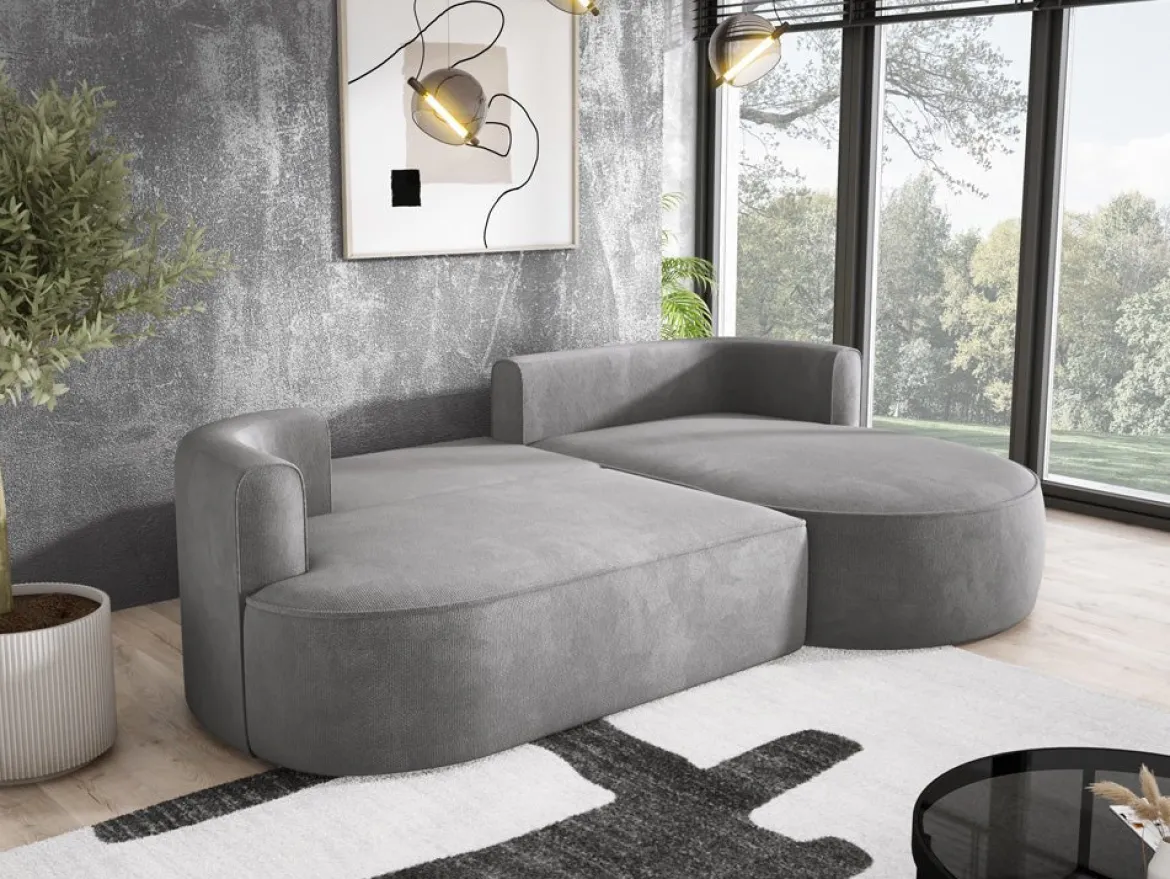 Designer Ecksofa Lucca in Bouclé