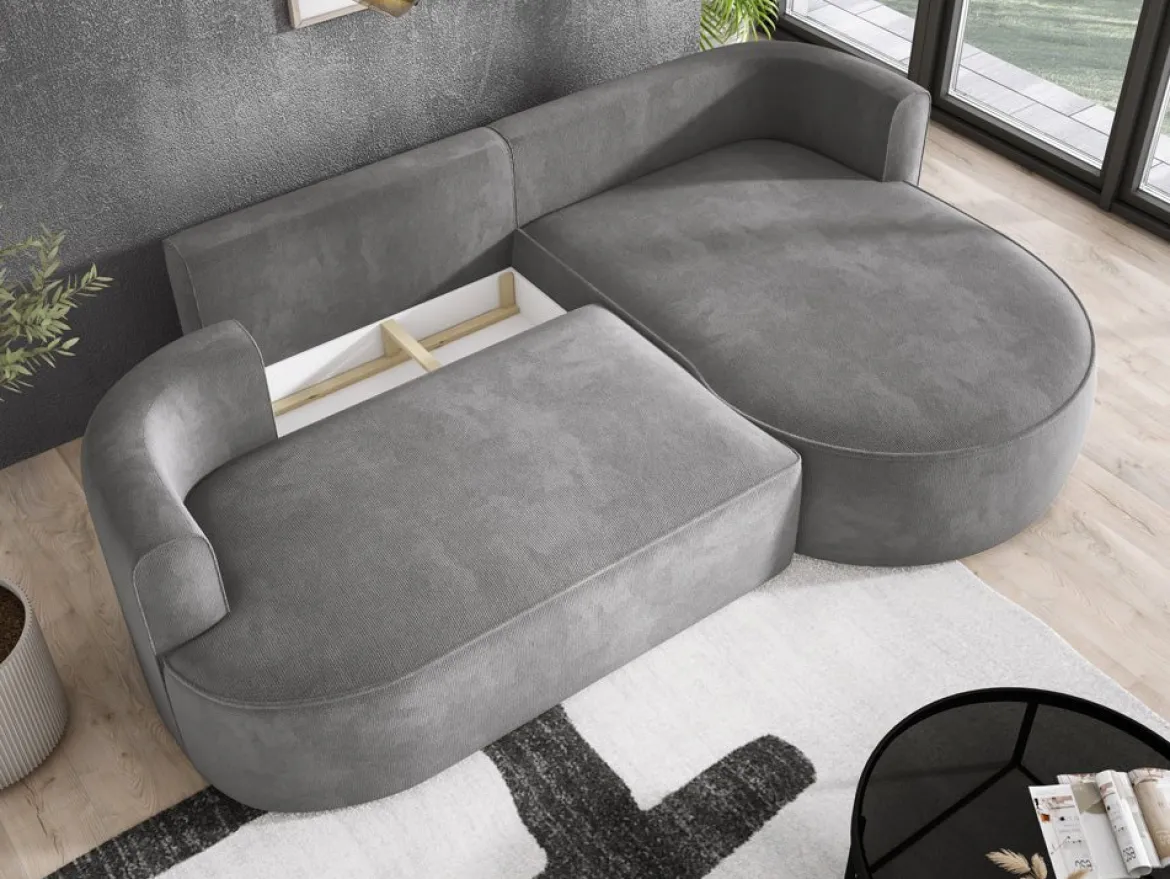 Designer Ecksofa Lucca in Bouclé