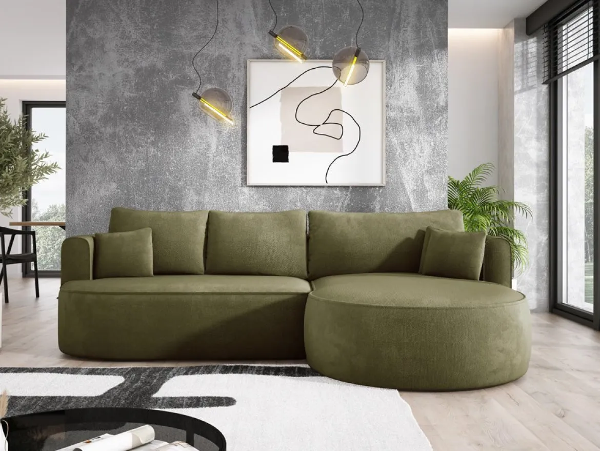Designer Ecksofa Lucca in Bouclé