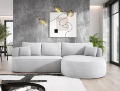 Designer Ecksofa Lucca in Bouclé