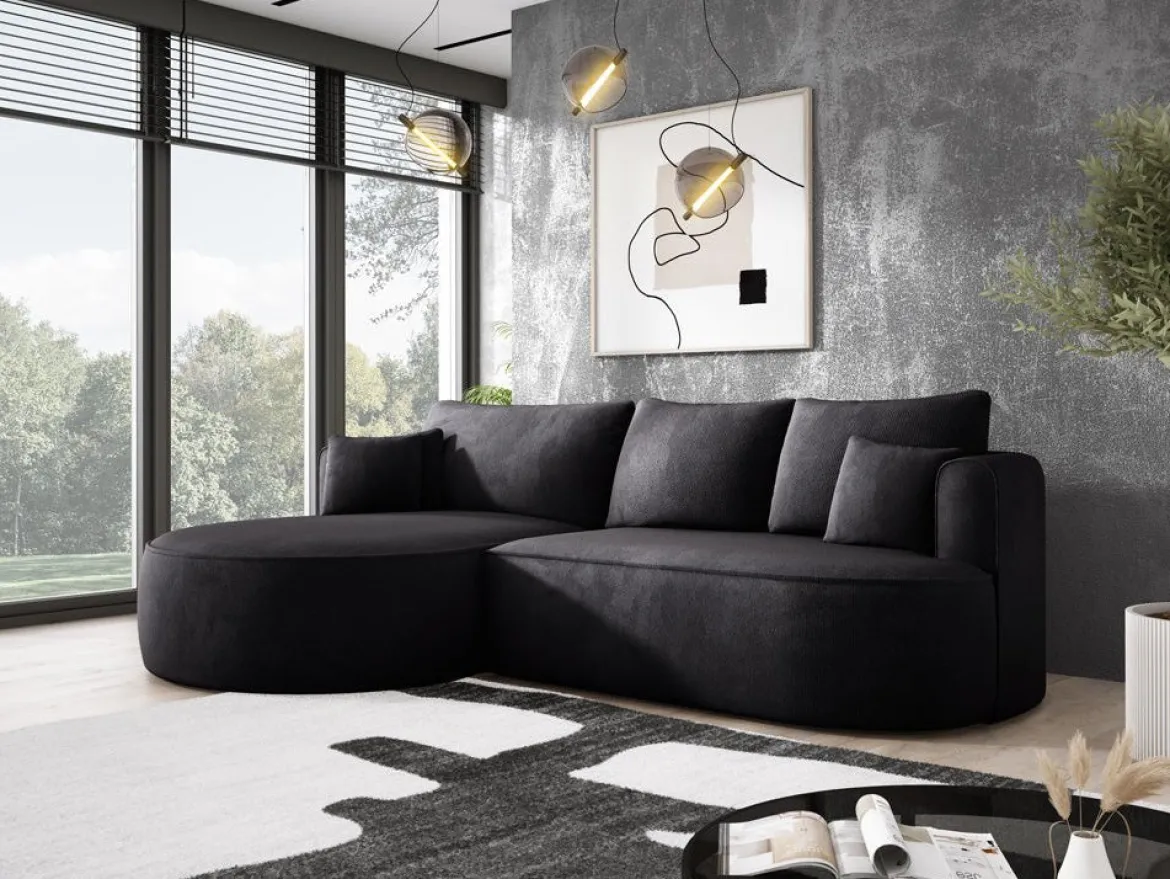 Designer Ecksofa Lucca in Bouclé