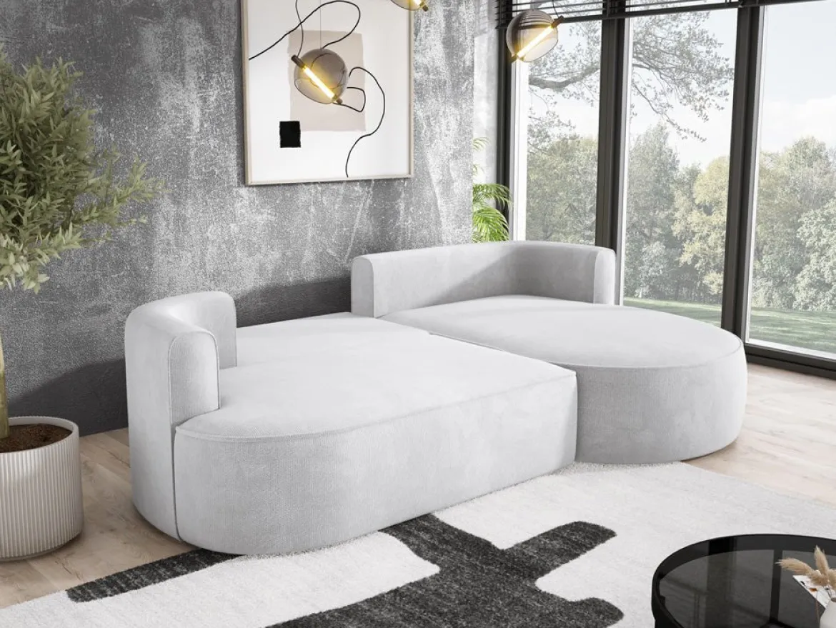 Designer Ecksofa Lucca in Bouclé
