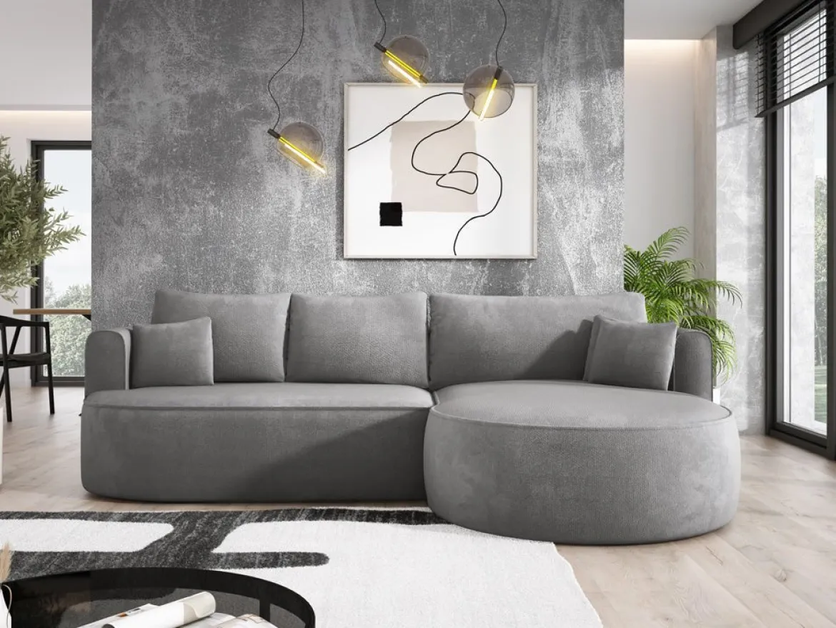 Designer Ecksofa Lucca in Bouclé