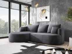 Designer Ecksofa Lucca in Samt