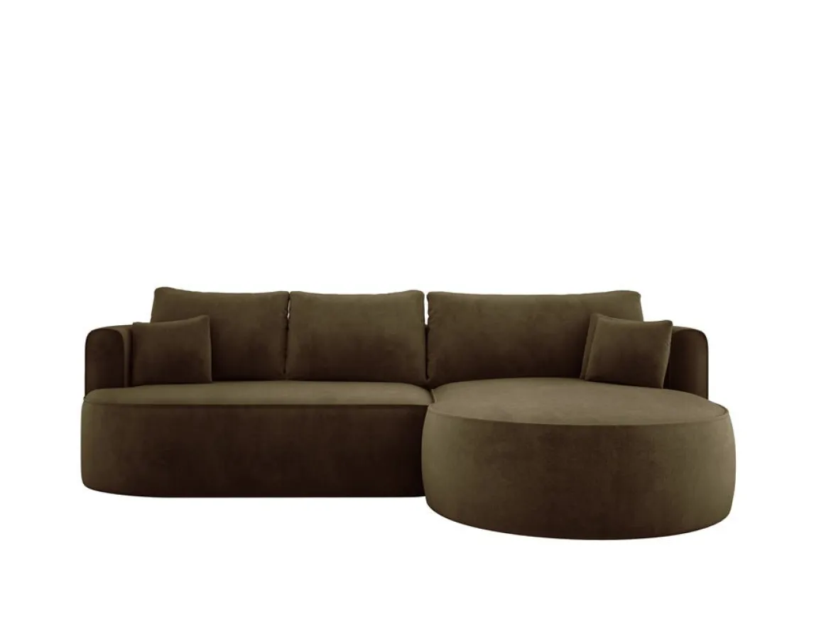 Designer Ecksofa Lucca in Samt