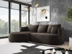 Designer Ecksofa Lucca in Samt