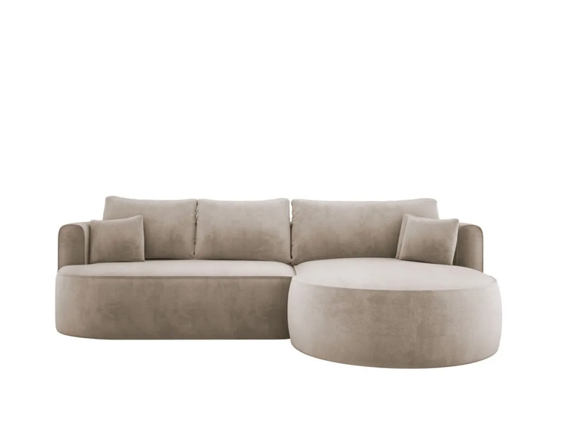 Designer Ecksofa Lucca in Samt