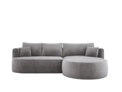 Designer Ecksofa Lucca in Samt