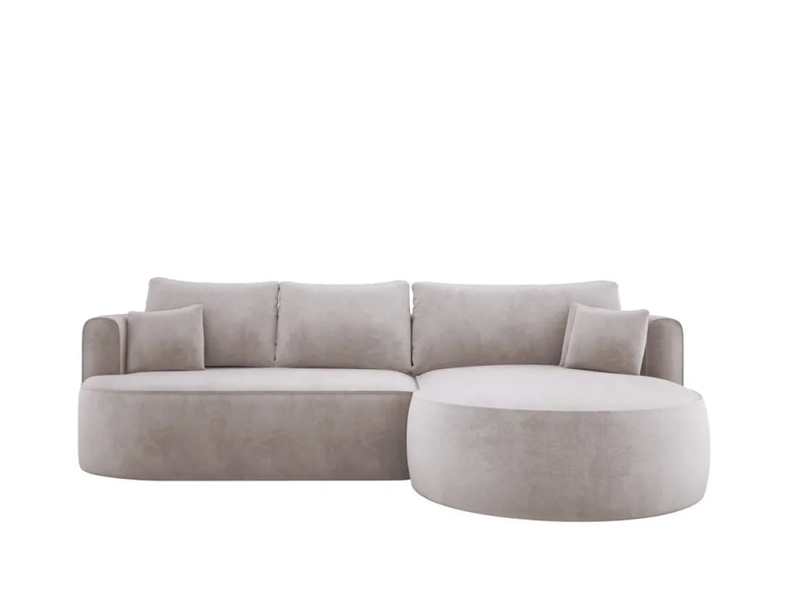 Designer Ecksofa Lucca in Samt