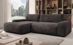Designer Ecksofa Luma mit Stauraum und Schlaffunktion