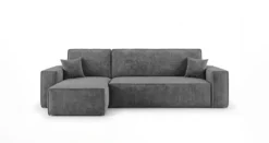 Designer Ecksofa Lunaro Mini mit Schlaf- und Klappfunktion in Cord