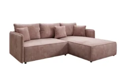 Designer Ecksofa Marlen mit Schlaf- und Klappfunktion in Cord