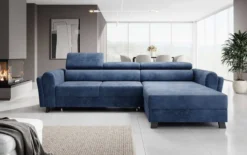 Designer Ecksofa Massimo mit Schlaf- und Klappfunktion