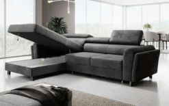 Designer Ecksofa Massimo mit Schlaf- und Klappfunktion