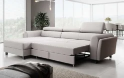 Designer Ecksofa Massimo mit Schlaf- und Klappfunktion