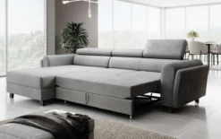Designer Ecksofa Massimo mit Schlaf- und Klappfunktion