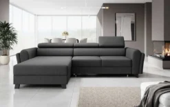 Designer Ecksofa Massimo mit Schlaf- und Klappfunktion