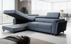 Designer Ecksofa Massimo mit Schlaf- und Klappfunktion
