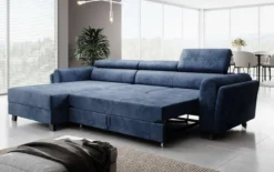 Designer Ecksofa Massimo mit Schlaf- und Klappfunktion